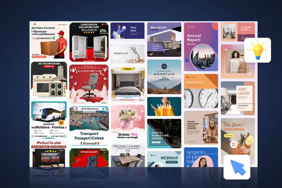Creare și dezvoltare de design profesional de site-uri web și aplicații mobile.