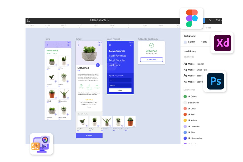 Creare și dezvoltare de design profesional de site-uri web și aplicații mobile.