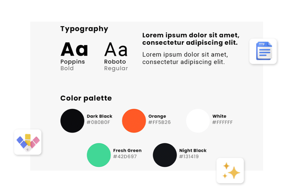 Dezvoltarea și crearea cărții de brand pentru compania dumneavoastră.